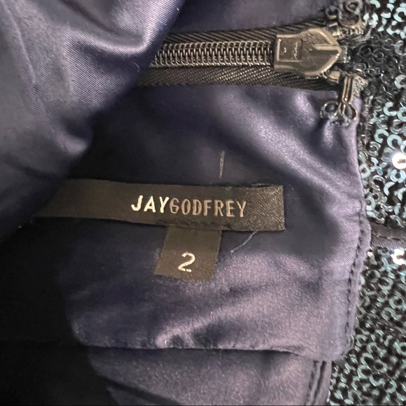 Jay Godfrey gown- beautiful cut out, subtle sequence dress - Picture 7 of 7